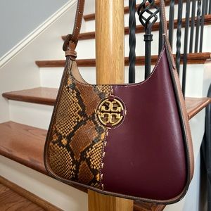 Tory Burch Miller Mixed Materials Small Hobo
